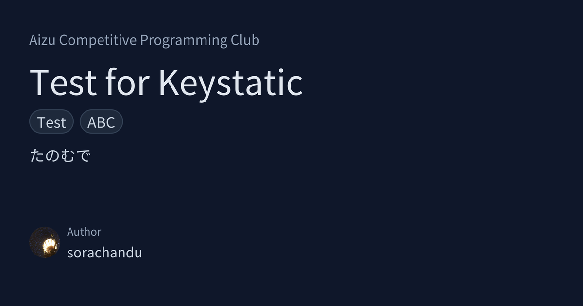 OGP for Test for Keystatic